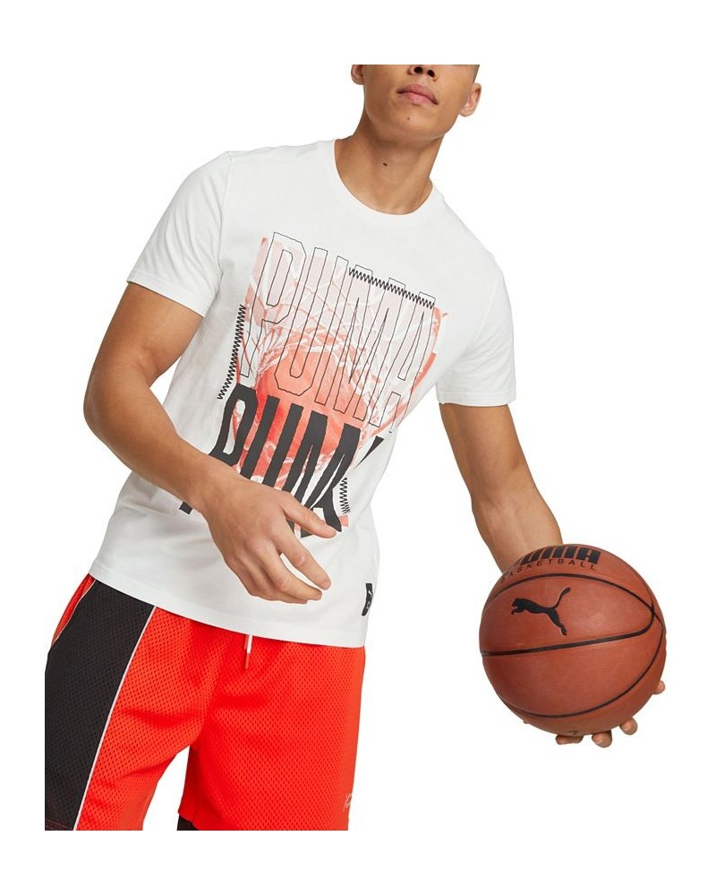 Men's Hoops Graphic Short-Sleeve T-Shirt White $15.53 T-Shirts