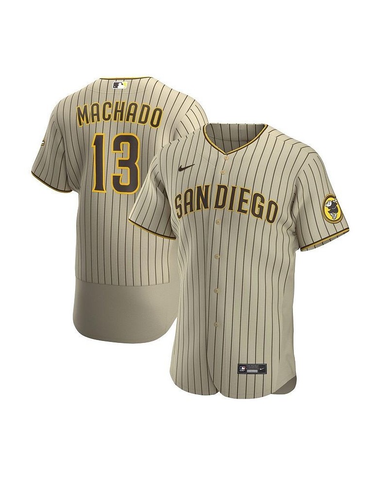 Men's Manny Machado Tan, Brown San Diego Padres Alternate Authentic Player Jersey $141.44 Jersey