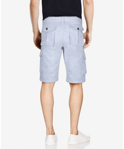 Men's Belted Twill Tape Cargo Shorts White $25.58 Shorts