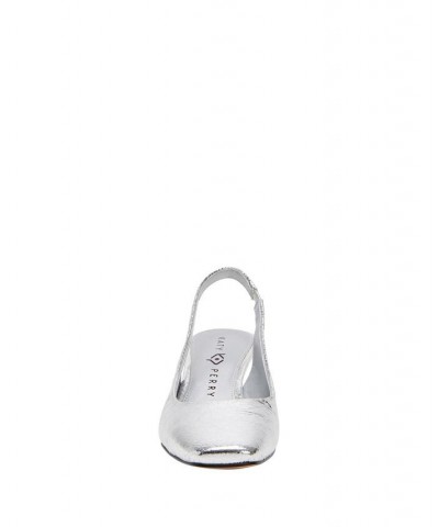 Women's The Laterr Slip-On Sling Back Pumps Silver $49.68 Shoes