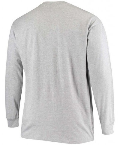 Men's Big and Tall Heathered Gray Baltimore Ravens Practice Long Sleeve T-shirt $23.59 T-Shirts