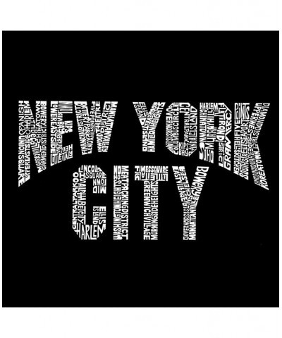 Mens Word Art T-Shirt - New York City Neighborhoods Black $19.94 T-Shirts