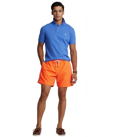 Men's 5-3/4-Inch Traveler Classic Swim Trunks Orange $33.31 Swimsuits