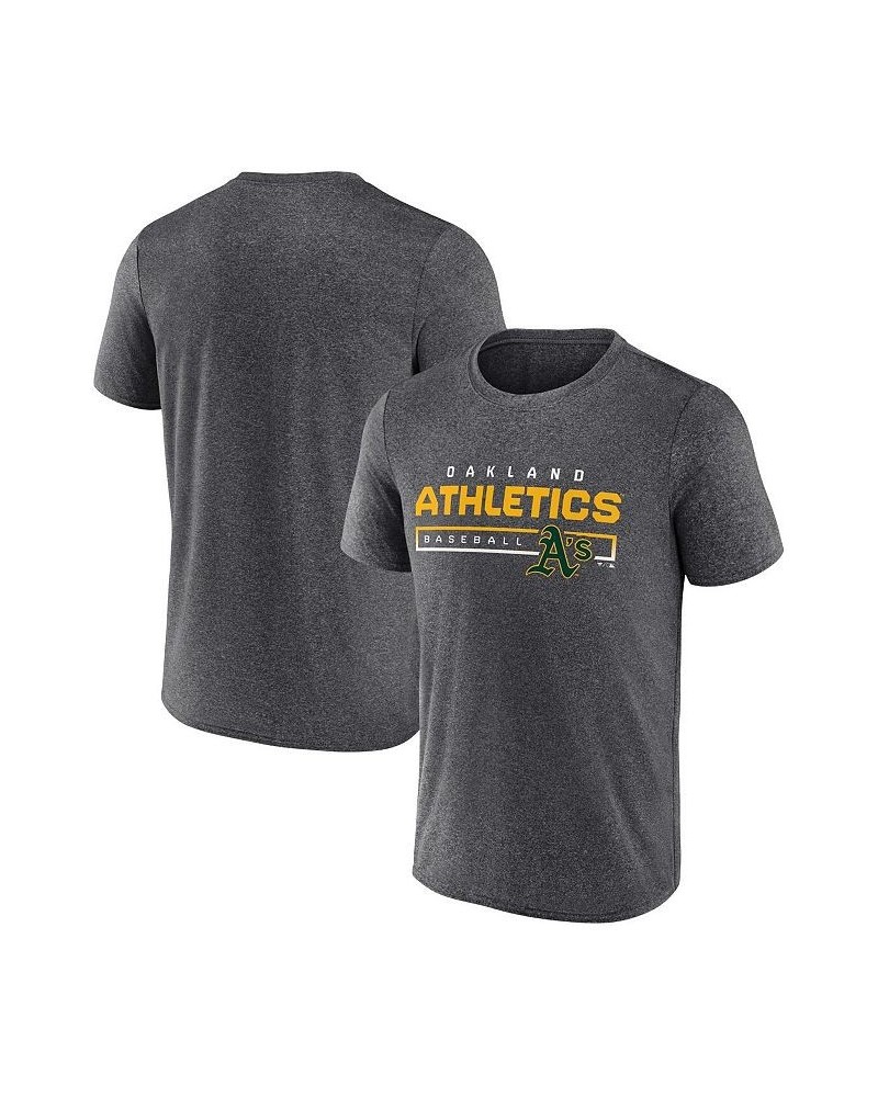 Men's Branded Heathered Charcoal Oakland Athletics Durable Goods Synthetic T-shirt $18.00 T-Shirts