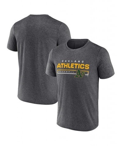 Men's Branded Heathered Charcoal Oakland Athletics Durable Goods Synthetic T-shirt $18.00 T-Shirts