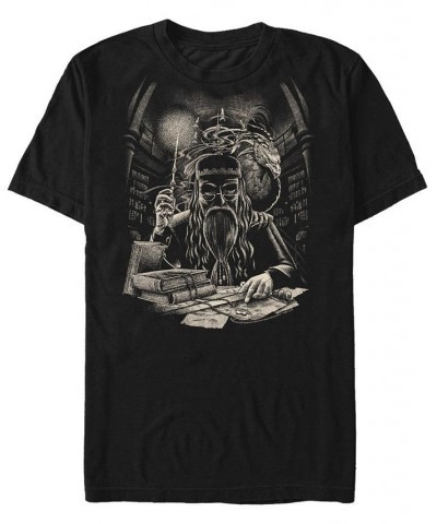 Men's The Dumbledore Short Sleeve Crew T-shirt Black $19.24 T-Shirts