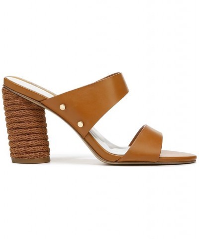 Olas Slide Dress Sandals Brown $53.90 Shoes