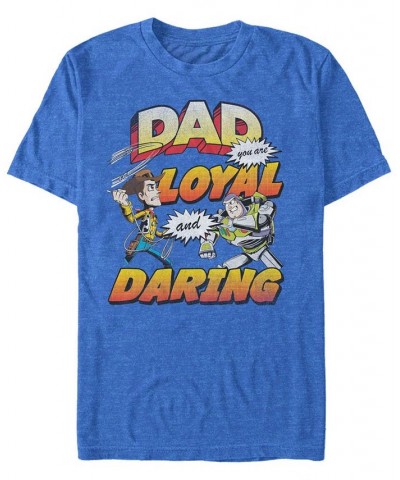 Disney Pixar Men's Toy Story Dad You are Loyal, Short Sleeve T-Shirt Blue $17.84 T-Shirts