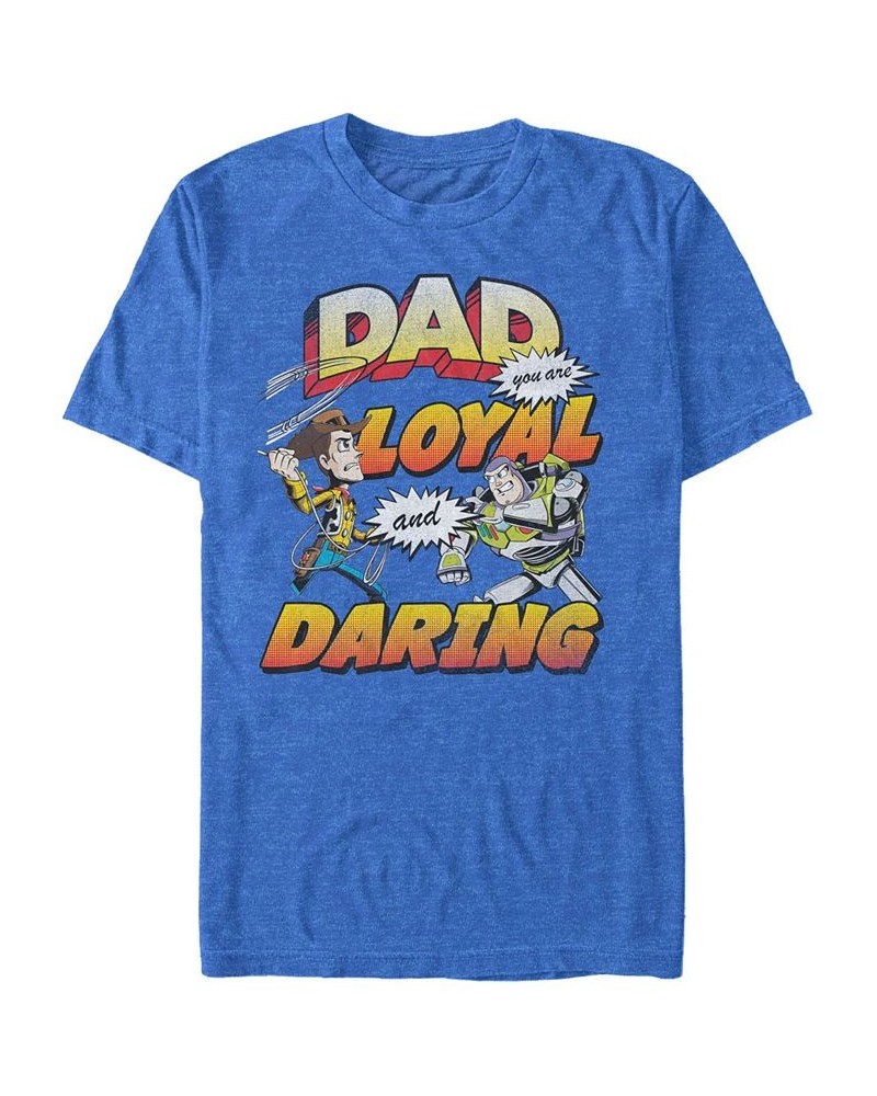 Disney Pixar Men's Toy Story Dad You are Loyal, Short Sleeve T-Shirt Blue $17.84 T-Shirts