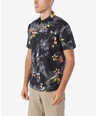 Men's Quiver Stretch Short Sleeve Standard Woven Shirt Multi $37.53 Shirts