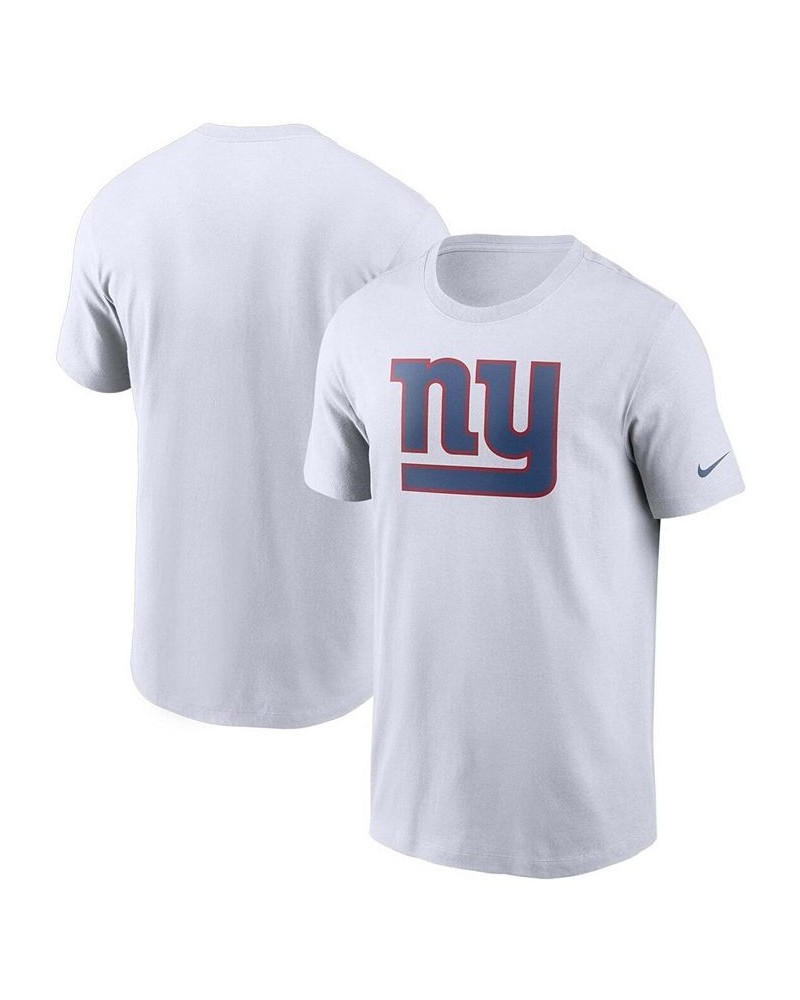 Men's White New York Giants Primary Logo T-shirt $19.43 T-Shirts