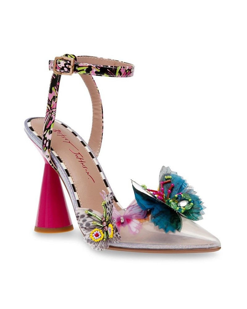 Women's Nadya Closed Toe Butterfly Embellishment Pumps Lilac Multi $54.74 Shoes