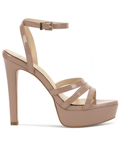 Women's Balina Platform Dress Sandals Tan/Beige $34.40 Shoes