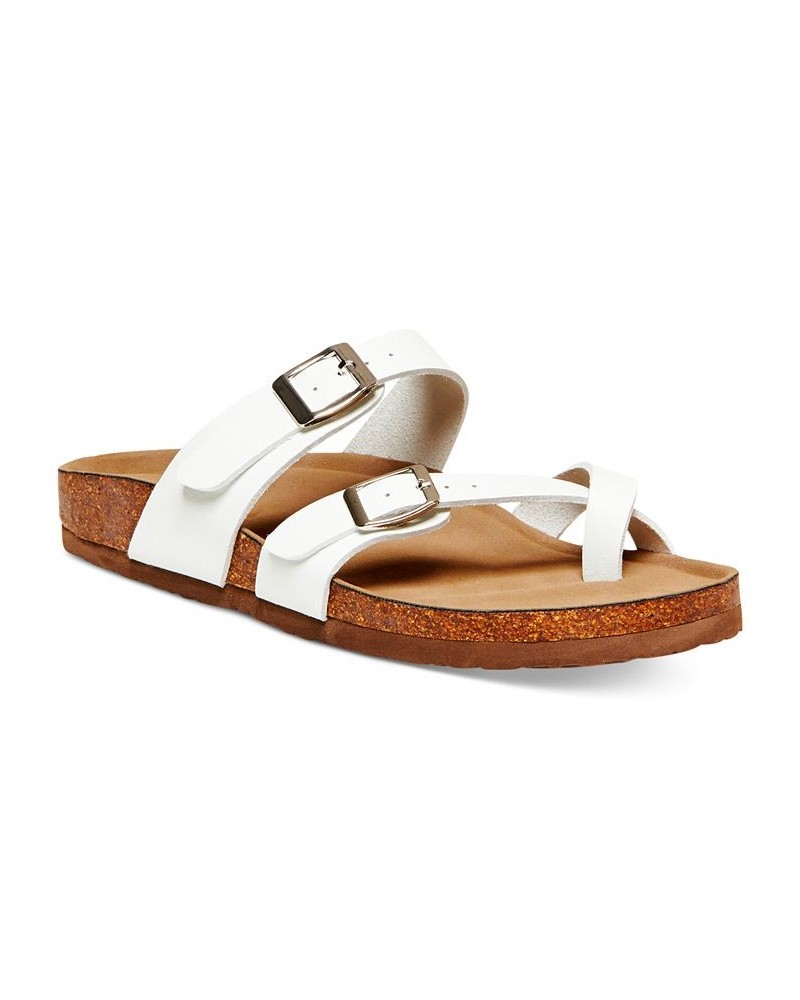 Bryceee Footbed Sandals White $32.45 Shoes