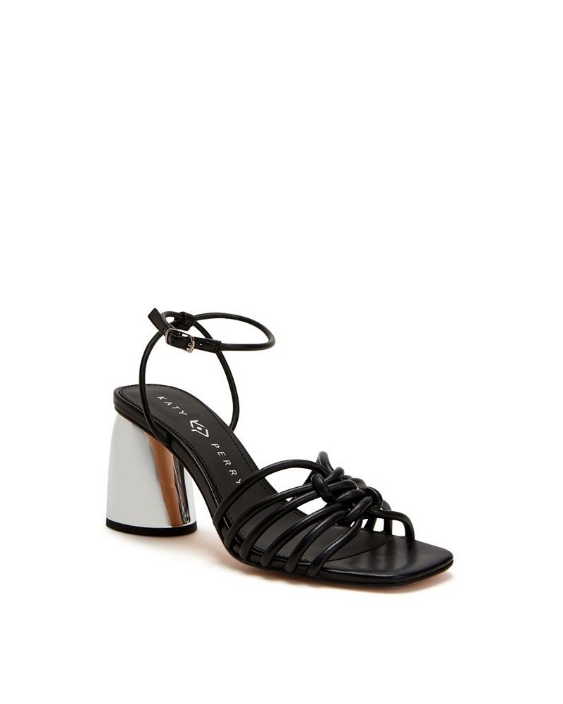 Women's The Timmer Knotted Buckle Sandals Black $57.12 Shoes