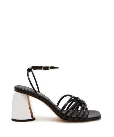 Women's The Timmer Knotted Buckle Sandals Black $57.12 Shoes