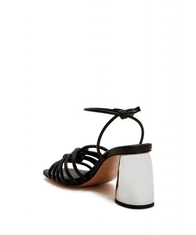 Women's The Timmer Knotted Buckle Sandals Black $57.12 Shoes