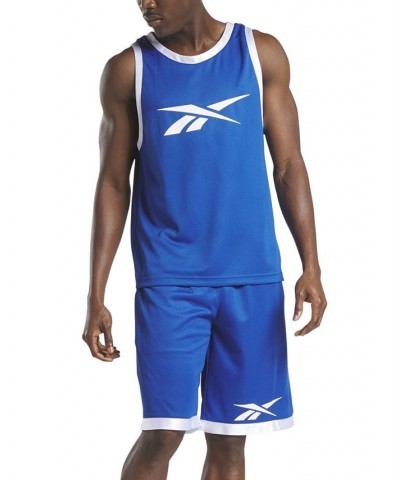 Men's Basketball Mesh Logo Tank Blue $24.75 T-Shirts