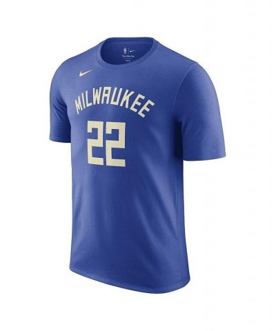 Men's Khris Middleton Royal Milwaukee Bucks 2022/23 City Edition Name and Number T-shirt $22.05 T-Shirts