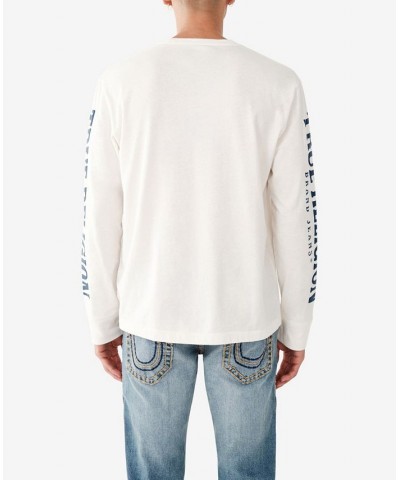 Men's Relaxed Long Sleeves Arch T-shirt White $29.51 T-Shirts