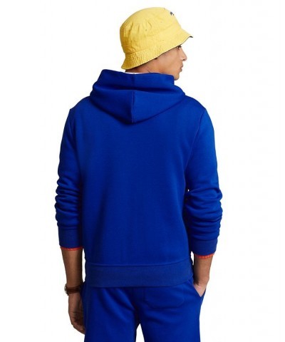 Men's Double-Knit Full-Zip Hoodie Blue $38.05 Sweatshirt