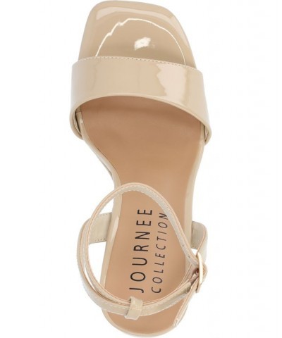 Women's Konna Wedge Sandals Tan/Beige $52.99 Shoes