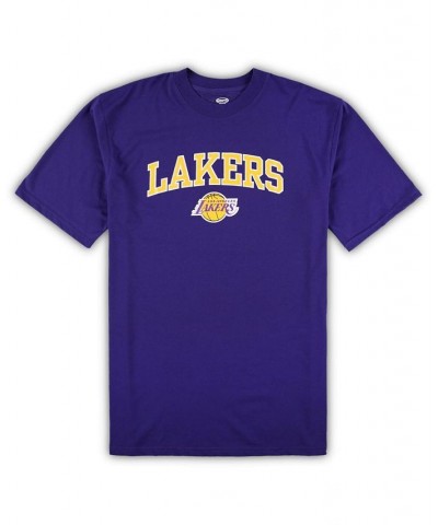 Men's Purple, Heather Gray Los Angeles Lakers Big and Tall T-shirt and Pajama Pants Sleep Set $28.38 Pajama