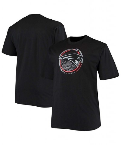 Men's Big and Tall Black New England Patriots Color Pop T-shirt $15.84 T-Shirts