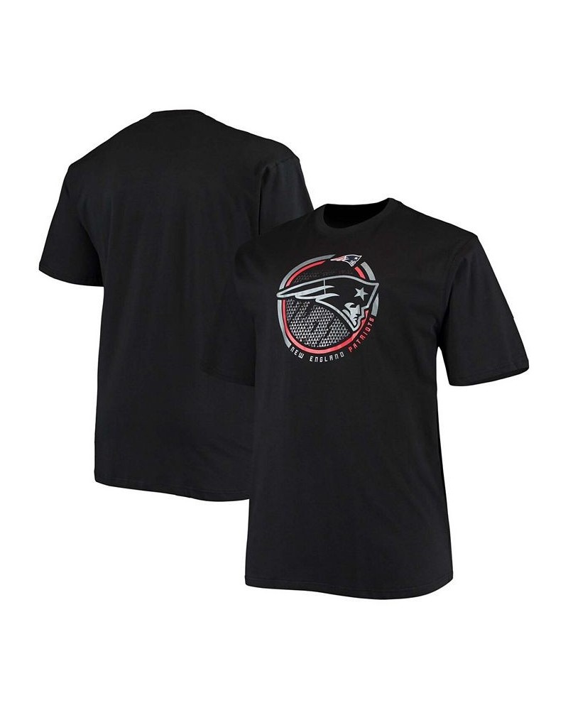 Men's Big and Tall Black New England Patriots Color Pop T-shirt $15.84 T-Shirts