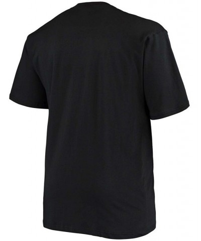 Men's Big and Tall Black New England Patriots Color Pop T-shirt $15.84 T-Shirts