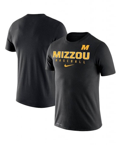 Men's Black Missouri Tigers Baseball Legend Performance T-shirt $28.49 T-Shirts