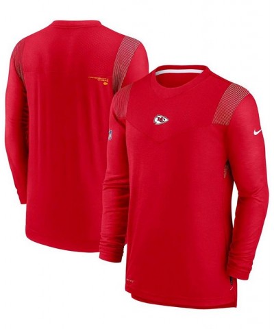 Men's Red Kansas City Chiefs Sideline Player UV Performance Long Sleeve T-shirt $33.00 T-Shirts