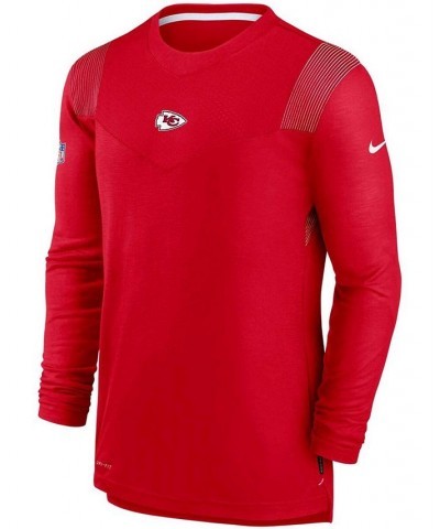 Men's Red Kansas City Chiefs Sideline Player UV Performance Long Sleeve T-shirt $33.00 T-Shirts