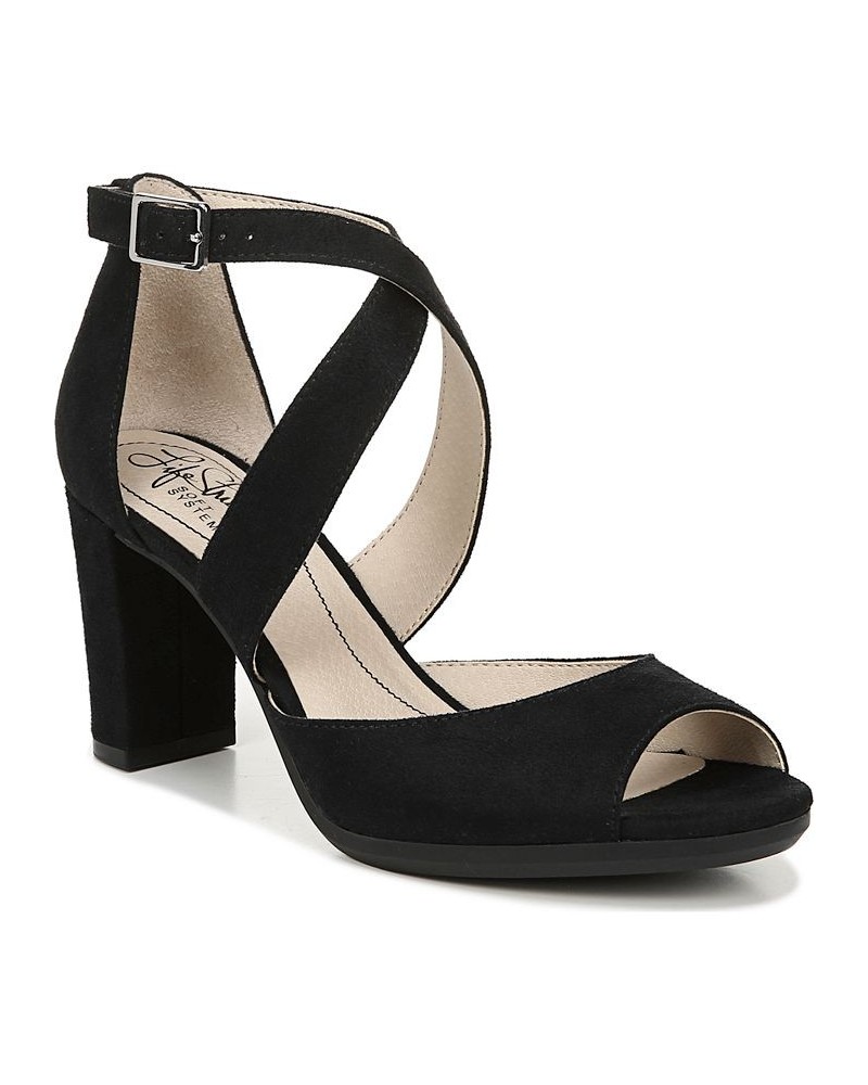 Allison Strappy Dress Sandals Black $47.00 Shoes