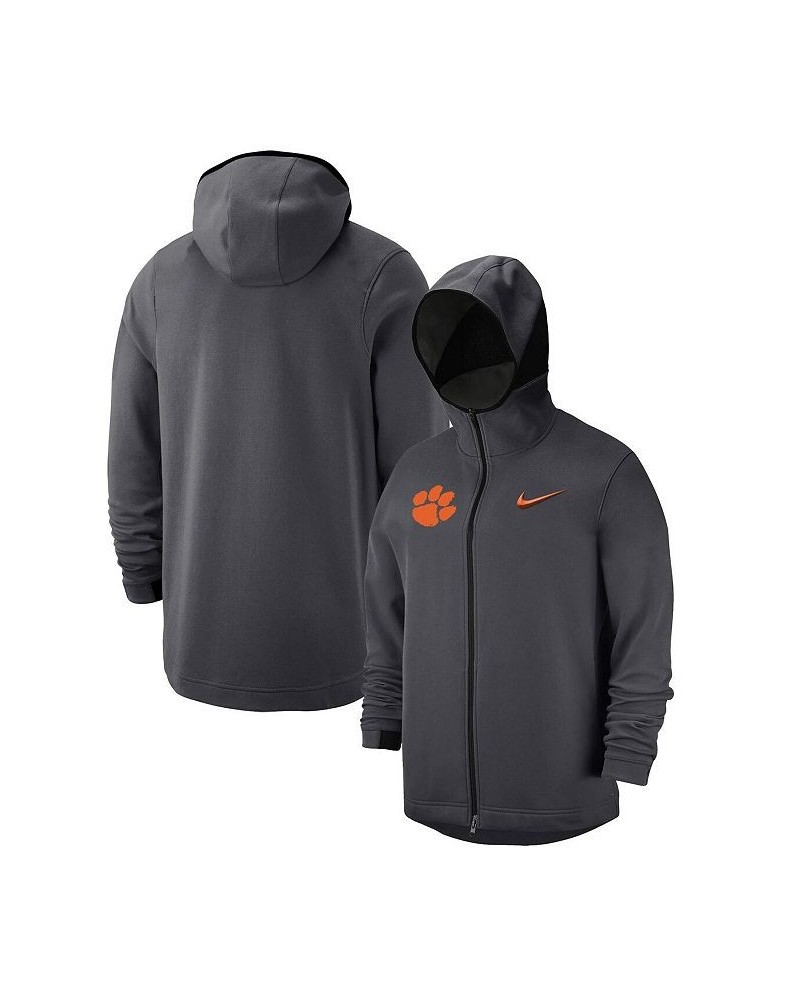 Men's Anthracite Clemson Tigers Tonal Showtime Full-Zip Hoodie $65.00 Sweatshirt