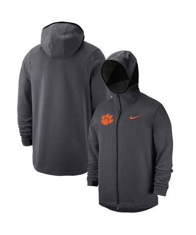 Men's Anthracite Clemson Tigers Tonal Showtime Full-Zip Hoodie $65.00 Sweatshirt