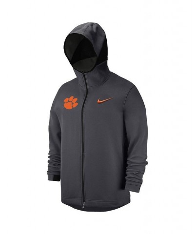 Men's Anthracite Clemson Tigers Tonal Showtime Full-Zip Hoodie $65.00 Sweatshirt