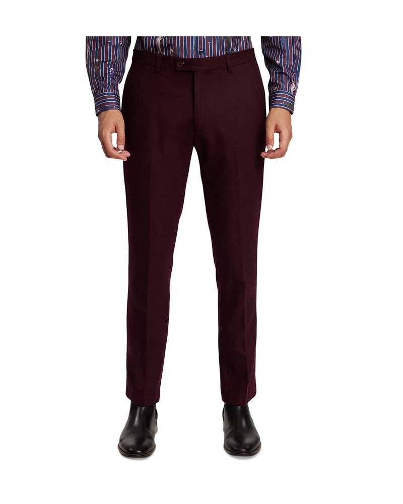 Men's Slim-Fit Suit Pants Red $31.20 Suits