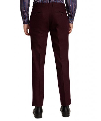 Men's Slim-Fit Suit Pants Red $31.20 Suits